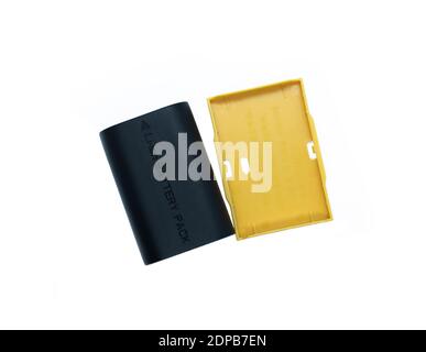 LP-e6 per fotocamera reflex digitale Canon EOS 5d Mark II III IV, sfondo bianco Foto Stock