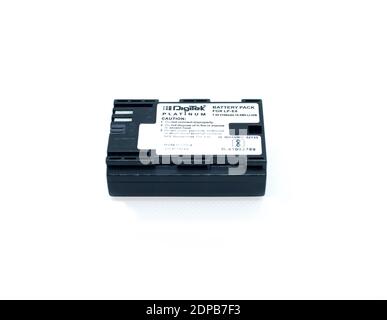 LP-e6 per Canon EOS 5d Mark II III IV DSLR Batteria della fotocamera Foto Stock