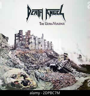 Death Angel Ultra Violence England - Vintage Vinyl Record copertina Foto Stock