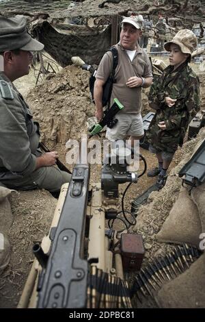 Lo spettacolo di rievocazione della guerra e della pace, GRAN BRETAGNA / Inghilterra / Kent / Foto Stock