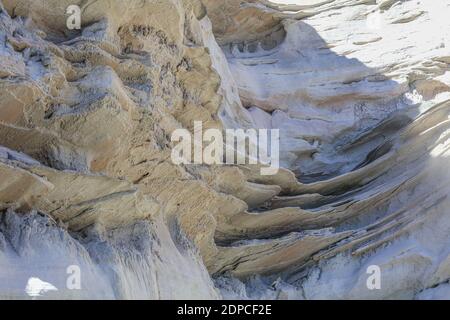 Un'escursione di 13 miglia dentro e fuori al Wahweap Wonderland di hoodoos. Foto Stock