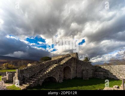 Altilia, Sepino, Molise, Italia: Le Terme Foto Stock