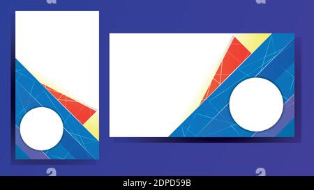 Post design dei social media. Illustrazione vettoriale modificabile Illustrazione Vettoriale