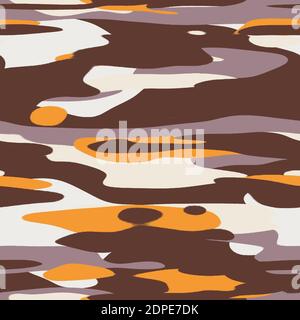 Motivo digitale camo hip a colori semplice e uniforme Foto Stock