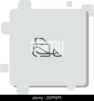 icona vettore raschiatore semplice illustrazione vettoriale moderna Illustrazione Vettoriale