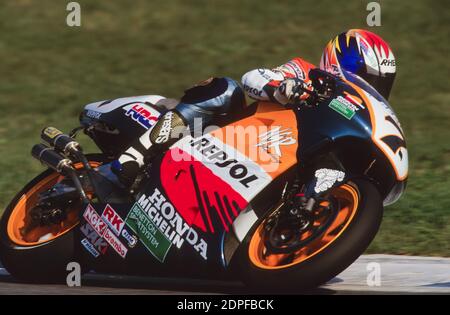 Tadayuki Okada (JPN), Honda 500, Repubblica Ceca moto GP 1997, Brno Foto Stock