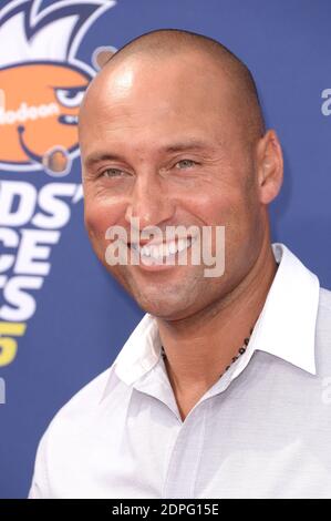 Derek Jeter partecipa al Nickelodeon Kids' Choice Sports Awards 2015 all'UCLA Pauley Pavilion di Los Angeles, CA, USA, il 16 luglio 2015. Foto di Lionel Hahn/ABACAPRESS.COM Foto Stock