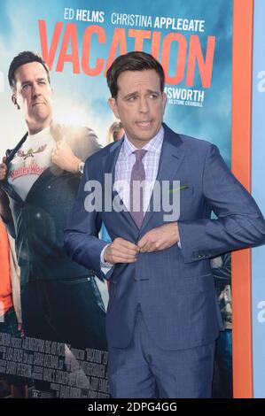 Ed Helms frequenta la Premiere di Warner Bros. 'Vacation' al Regency Village Theatre di Los Angeles, CA, USA il 27 luglio 2015. Foto di Lionel Hahn/ABACAPRESS.COM Foto Stock