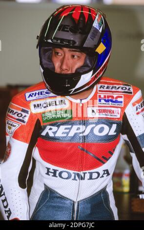 Tadayuki Okada (JPN) Honda 500, GP d'Italia 1997, Mugello Foto Stock