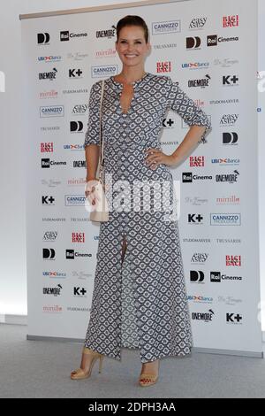 Andrea Osvart in posa per una fotocellula all'Hotel Excelsior durante il 72esimo Festival Internazionale del Cinema di Venezia (Mostra) al Lido di Venezia il 07 settembre 2015. Foto di Aurore Marechal/ABACAPRESS.COM Foto Stock