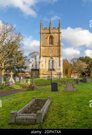 Chiesa di San Giacomo a Badsey, Worcestershire, Inghilterra. Foto Stock