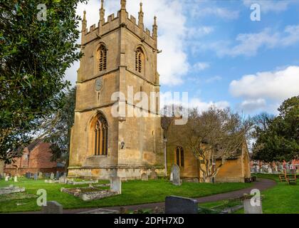 Chiesa di San Giacomo a Badsey, Worcestershire, Inghilterra. Foto Stock