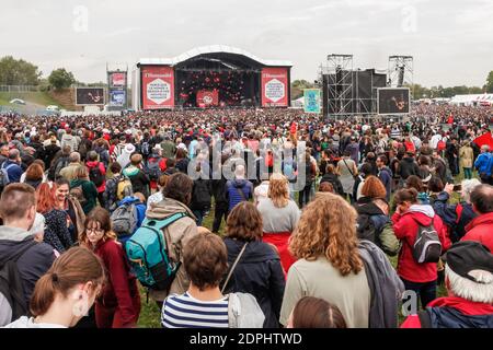 Concert Lors de la Fete de l'Humanite au parc Partemental Georges-Valtons a la Courneuve Organize par le journal l'Humanite le 12 Settembre 2015.Photo par Maxime-Reynaud/Abaca-APSMedias. Foto Stock