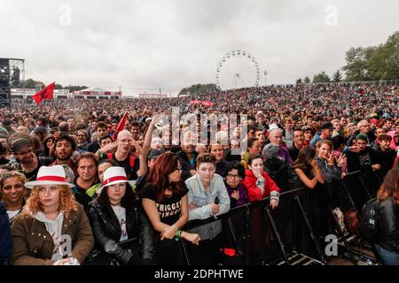 Concert Lors de la Fete de l'Humanite au parc Partemental Georges-Valtons a la Courneuve Organize par le journal l'Humanite le 12 Settembre 2015.Photo par Maxime-Reynaud/Abaca-APSMedias. Foto Stock