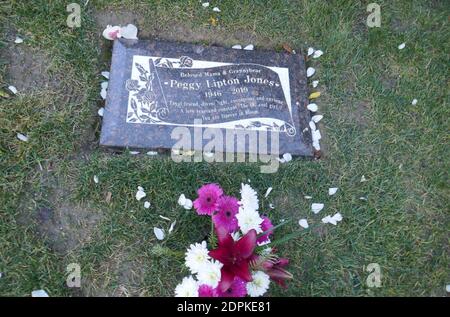 Culver City, California, USA 18 dicembre 2020 UNA visione generale dell'atmosfera dell'attrice Peggy Lipton's grave a Hillside Memorial Park il 18 dicembre 2020 a Culver City, California, USA. Foto di Barry King/Alamy Stock foto Foto Stock