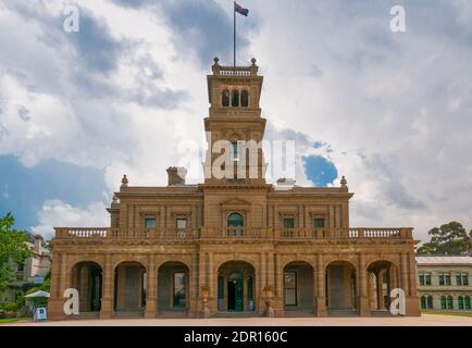 La Mansion a Werribee Park, Melbourne, costruita dai pionieri pastori dei fratelli Chirnside e successivamente utilizzata come seminario Foto Stock