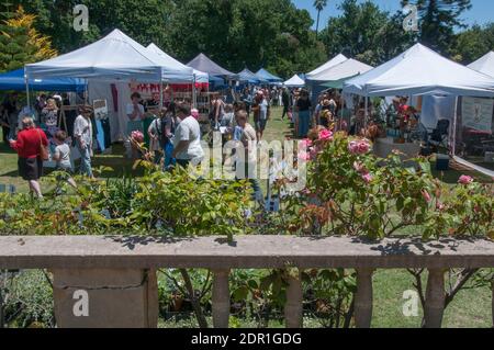 Makers' Market a Rippon Lea House & Gardens, Elsternwick, Victoria, Natale 2020 Foto Stock