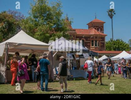 Makers' Market a Rippon Lea House & Gardens, Elsternwick, Victoria, Natale 2020 Foto Stock