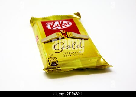 Kit Nestlé Kat Gold Caramel Foto Stock