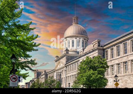 Bonsecours Market Architecture, Montreal, Canada Foto Stock