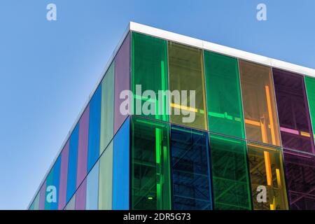 Architettura particolare del Centro Congressi di Montreal (Palais des Congres Montreal), Canada Foto Stock