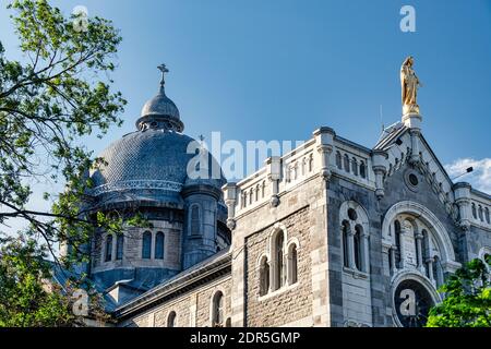 Cappella di Notra-Dame de Lourdes in via Santa Caterina, Montreal, Canada Foto Stock