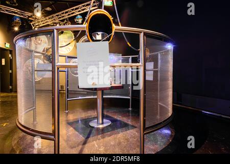 STAVANGER, NORVEGIA - 3 SETTEMBRE 2020: Attrazione nel Norwegian Petroleum Museum chiuso du a Covid-19 pandemia Foto Stock