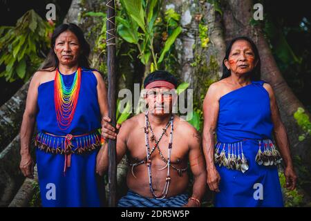Territorio di Shuar, Amazzonia, Ecuador Foto Stock