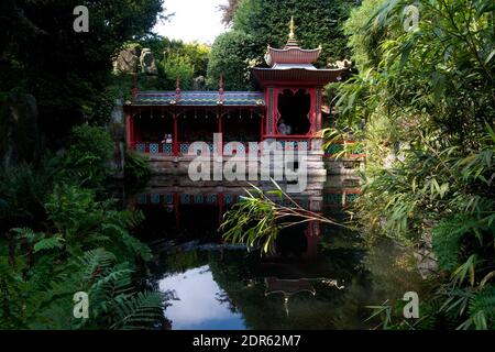 Chinese Garden a Biddulph Grange Biddulph Stoke-on-Trent Staffordshire England UK Foto Stock