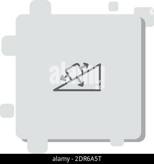 icona vettore di attrito semplice illustrazione vettoriale moderna Illustrazione Vettoriale