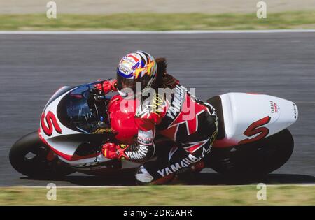 Norick Abe, (JPN), Yamaha 500, GP del Giappone 1998, Suzuka Foto Stock