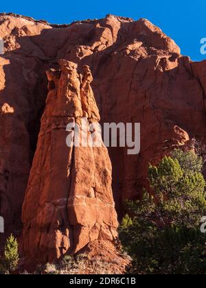 Tubo sedimentario, Panorama Trail, Kodachrome Basin state Park, Cannonville, Utah. Foto Stock