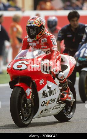 Max Biaggi (ITA), Honda 500, GP 1998 del Mugello Foto Stock