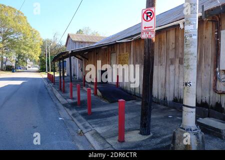 Si tratta del Loose Caboose, un famoso bar nell'area freetown di Lafayette, Louisiana. Tonnellate di nostalgia con questo posto. Conosciuta per le loro birre da 50 cent. Il Foto Stock