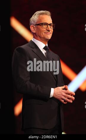 Presentatore Gary Lineker durante la BBC Sports Personality of the Year 2020 a MediaCityUK, Salford. Foto Stock