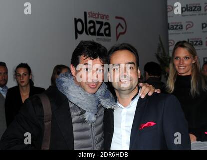 Il presentatore televisivo, specializzato in immobili, Stephane Plaza, e Ronan Lebas all'apertura di una nuova agenzia immobiliare, Avenue de la Motte Picquet, nel 15 ° arrondissement di Parigi, Francia il 1 ° ottobre 2015. Foto di Alain Apaydin/ABACAPRESS.COM Foto Stock