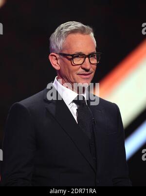 Presentatore Gary Lineker durante la BBC Sports Personality of the Year 2020 a MediaCityUK, Salford. Foto Stock