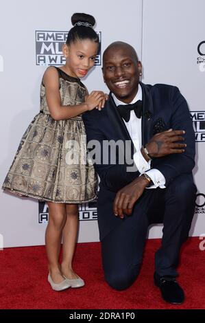Tirese Gibson e Shayla Somer Gibson partecipano al 2015 American Music Awards al Microsoft Theatre il 22 novembre 2015 a Los Angeles, California, USA. Foto di Lionel Hahn/ABACAPRESS.COM Foto Stock