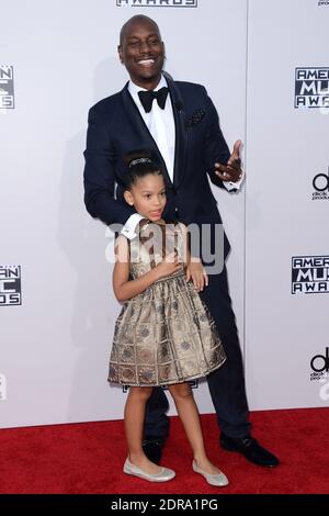 Tirese Gibson e Shayla Somer Gibson partecipano al 2015 American Music Awards al Microsoft Theatre il 22 novembre 2015 a Los Angeles, California, USA. Foto di Lionel Hahn/ABACAPRESS.COM Foto Stock
