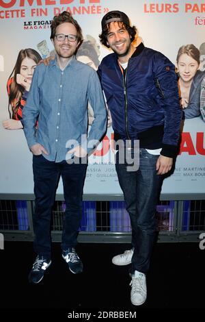 Le realizateur Rudi Rosenberg et Max Boublil assistent a l'avant-premiere du fim 'le Nouveau' a l'UGC Cine Cité Bercy a Paris, France le 21 Dicembre 2015. Foto di Aurore Marechal/ABACAPRESS.COM Foto Stock