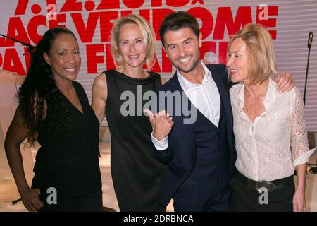 CHRISTINE KELLY, ALEXANDRA VANDERNOOT, CHRISTOPHE BEAUGRAND - DINER LINK POUR AIDES 2015 - PLACE VENDOME - PARIGI - FRANCIA FOTO DI NASSER BERZANE/ABACAPRESS.COM Foto Stock