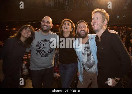 EXCLUSIF - ESTELLE DENIS, JEROME COMMANDEUR, VALERIE BENAIM, JEAN LUC LEMOINE - EMISSION SPECIALE : LA 500EME DES PIEDS DANS LE PLAT EN PUBLIC AU THEATRE COMEDIA - UTILIZATION ET DIFFUSION INTERDITE A (CLOSER, VOICI, PUBLIC, ICI PARIS, FRANCE DMANCHANCH) - PHOTO BY NASSER BERZANE/ABACAPRESS.COM Foto Stock