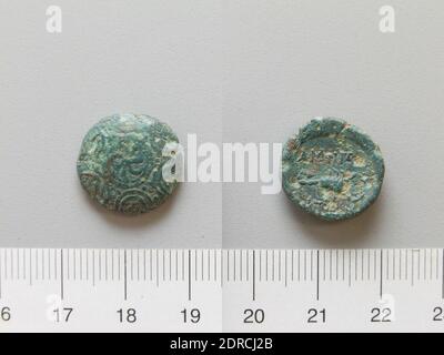 Menta, eventualmente di: Anfibolo, moneta di Amphipolis, 371–357 a.C., rame, 4.85 g, 12:00, 17 mm, forse in Amphipolis, Macedonia, Greco, IV secolo a.C., Numismatica Foto Stock