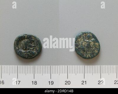 Re: Filippo V, Macedone, 221-179 a.C.: Macedonia, moneta di Filippo V di Macedonia, 220–179 a.C., bronzo, 3.54 g, 9:00, 18 mm, made in Macedonia, Greco, III-II secolo a.C., Numismatica Foto Stock