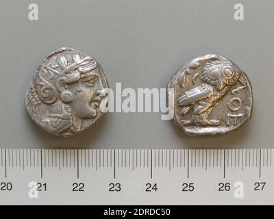 Menta: Clarentza, Tetradrachm da Clarentza, ca. 420 a.C., Argento, 16.54 g, 9:00, 24 mm, fabbricato in Clarentza, Peloponneso, Greco, V secolo a.C., Numismatica Foto Stock