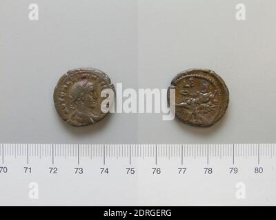 Governatore: Massimino i, Imperatore di Roma, ca. 173–238, governato 235–38, Zecca: Alessandria, Tetradrachmo di Massimino i, Imperatore di Roma di Alessandria, 235/236 d.C., Billon, 12.37 g, 12:00, 23.5 mm, fabbricato ad Alessandria, Egitto, Greco, III secolo d.C., Numismatica Foto Stock