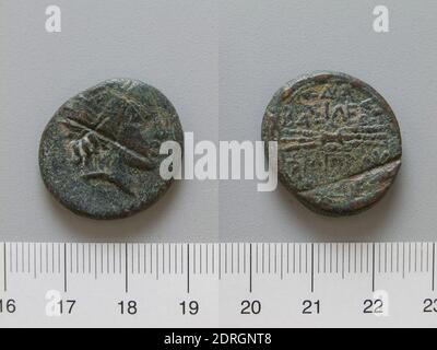 Re: Filippo V, Macedone, 221-179 a.C., moneta di Filippo V, 220–178 a.C., rame, 10.74 g, 5:00, 20.5 mm, fabbricato in Macedonia, greco, III-II secolo a.C., Numismatica Foto Stock