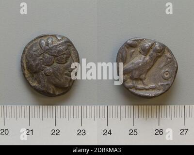 Menta: Clarentza, Tetradrachm da Clarentza, 420, Argento, 16.93 g, 9:00, 24.4 mm, Made in Clarentza, Peloponneso, Greco, V secolo a.C., Numismatica Foto Stock