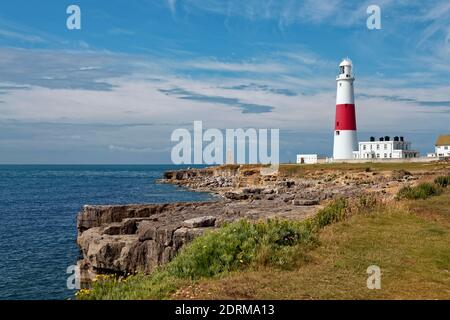 Faro di Portland Bill, Dorset, Inghilterra. Foto Stock