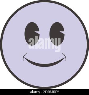 smile happy logo icona vettore grafico concept design Illustrazione Vettoriale